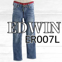 USED EDWIN パンツ ソフトデニム ブルー Mサイズ 古着 レディース エドウィン