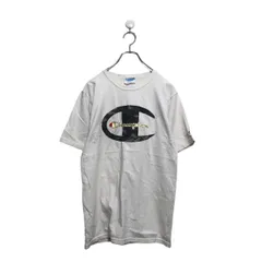 Champion 半袖 ロゴ Tシャツ チャンピオン ホワイト カモ ゴールド クルーネック 古着卸 アメリカ仕入 a604-5899