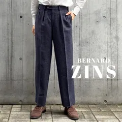 綺麗 ベルナールザンスｘビームス フランス製 上質ウール スラックス 黒 40 綺麗 ベルナールザンスxビームス フランス製 上質ウール