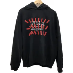 □□Maison Margiela マルタンマルジェラ メンズ パーカー カレンダープリントオーバーサイズパーカー サイズ48 S30GU0148 ブラックのサムネイル