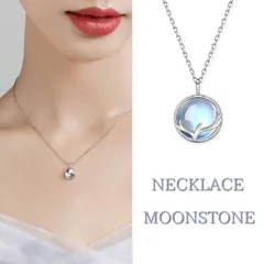 ムーンストーン ネックレス レディース チェーン 一粒 おしゃれ 華奢 細い 入学式 卒業式 卒園式 普段使い