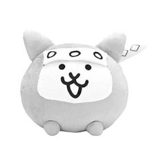냥코 대전쟁 봉제인형 고양이 닌자 (흰색)