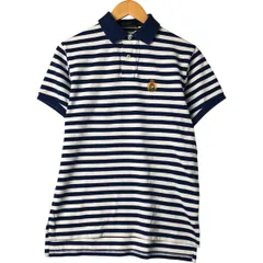 古着 ラルフローレン Ralph Lauren POLO by Ralph Lauren CUSTOM FIT 半袖 ボーダー ポロシャツ メンズM相当/eaa543032