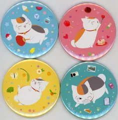 【中古】バッジ・ピンズ [単品] ニャンコ先生 オリジナル缶バッジ 4種 「Switchソフト 夏目友人帳 ～葉月の記～ 初回限定版」 同梱特典