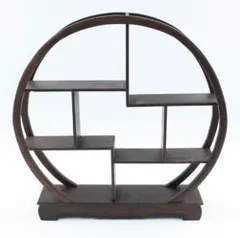 丸型　茶棚　飾り棚 和製ビンテージの丸型茶棚の見た目を変えずに綺麗にリペア!桐材