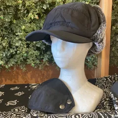 キャップ　帽子　パイロットキャップ　ファー帽子　フライトキャップ　マスク　耳あて　ブラック
