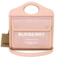 再入荷！】 BURBERRY バーバリー レザー斜め掛けバッグ ピンク系