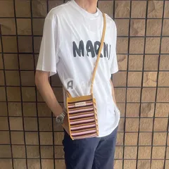 MARNI マルニ SBMP0152A1P6485 ZO729 ストライプ ジャガード　ミニショルダーバッグ メンズのサムネイル
