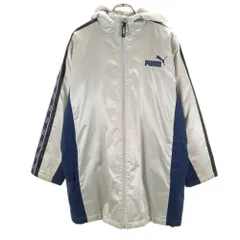 プーマ 中綿ジャケット 160 シルバー PUMA 裏ボア キッズ