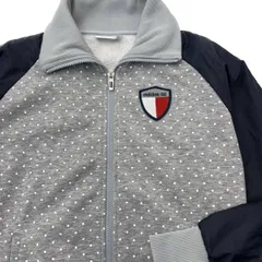 adidas ☆ GOLF ナイロン袖 スウェット ジップアップ トレーナー グレー ネイビー M レディース リラックス 人気 アディダス ゴルフ■AE264