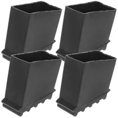 【新着商品】はしご足カバー 脚立カバー 脚立用脚カバー 滑り止め はしご脚キャップ DECHOUS 左右問わず 脚立用脚端具(4個入・ブラック)