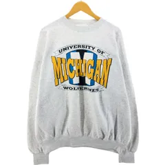 古着 90年代 SANTEE MICHIGAN ミシガン大学 カレッジスウェットシャツ トレーナー USA製 メンズXXL相当 ヴィンテージ/eaa501355