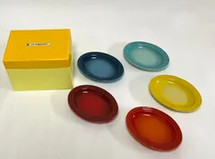 ル・クルーゼ 　ミニオーバルプレート 10枚　LECREUSET 未使用品 ル・クルーゼ[Le Creuset]のミニ・オーバル・プレート(5枚入り