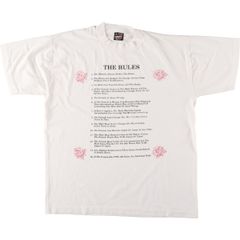 古着 90年代 フルーツオブザルーム FRUIT OF THE LOOM メッセージプリントTシャツ USA製 メンズL相当 ヴィンテージ/eaa461201