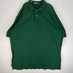 P25【US輸入】ラルフローレン 半袖ポロシャツ【メンズXXL】グリーン 