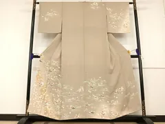 ♦︎きもの結♦︎創業460年・千總訪問着笹梅金糸落款あり正絹♦︎j