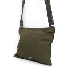 PRADA / プラダ ■クロスボディ　ショルダーバッグ　ナイロン　グリーン　メッセンジャー 【バッグ/バック/BAG/鞄/カバン】 ブランド【中古】 