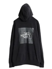 【お得なクーポン配布中!】 ノースフェイス 両面 プリント スウェット フード パーカー メンズ XL The North Face アウトドア トレーナー プルオーバー 薄手 ブラック