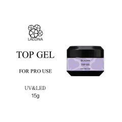 セール [ LALONA ]トップジェル ( 15g ) ( コンテナタイプ )ジェルネイル/セミハード/トップコート/高輝度/ソークオフ/サロン用