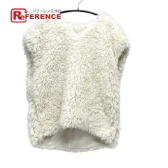 新品✨ミースロエ 24AW シャギーニットベスト　アルパカ　セーター　白　ジレ 新品✨ミースロエ 24AW シャギーニットベスト アルパカ セーター