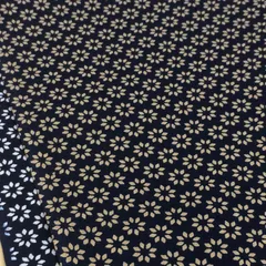 約110cm×25cm 和柄 小花模様 シーチング 560-230-1B 紺 生地 布地 布 ハンドメイド