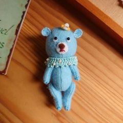 ハンドメイド☆ミニチュアベア☆ベージュの犬さん♪♪ - メルカリ 