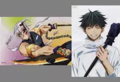 【中古】ポスター 両面A3ピンナップポスター(二つ折) 宇髄天元/乙骨憂太 「鬼滅の刃 遊郭編/劇場版 呪術廻戦 0」 月刊ニュータイプ 2022年3月号綴じ込み付録