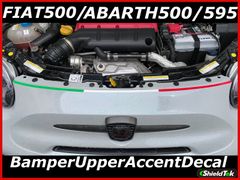 FIAT500 ABARTH500/595 バンパーアッパーアクセントデカール