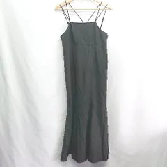 ◇ ⊂ FREE'S MART キャミソール バックオープン マーメイド ロング ワンピース サイズM ブラック レディース E  【1410100001071】