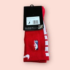 ブルズ色Grip Quick Crewソックス Nike NBA選手支給品Lサイズ