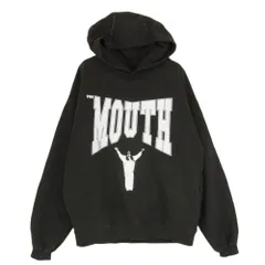 ニシモトイズザマウス NISHIMOTO IS THE MOUTH MOUTH SWEAT HOODIE ロゴ プルオーバー スウェット パーカー ブラック系 M【中古】