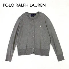 ki15 POLO RALPH LAUREN ピマコットン　クルーネックカーディガン　ポニー刺繍　長袖
