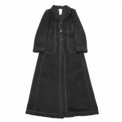 アルマーニ コレツィオーニ ARMANI COLLEZIONI ウール チェスターコート ロング ジャケット アウター 40 黒 ブラック/4 レディースのサムネイル