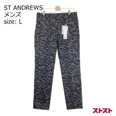 未使用】定価2.3万円St ANDREWS デジタルロゴプリント ロングパンツ