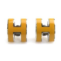 エルメス HERMES  ピアス ミニ ポップH