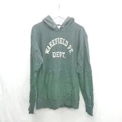 ◇ ⊇ Champion チャンピオン ロゴプリント 長袖 スウェットトレーナー サイズL ブラック系 レディース メンズ E  【1501230015325】