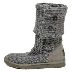 UGG(アグ) ロングブーツ 23 レディース クラシックカーディー 5819 ダークグレー×ライトグレー