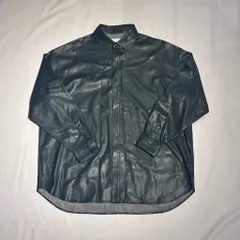 iroquois イロコイ SYNTHETIC LEATHER SHIRT レザーシャツ 378114 ブラック size:2 【代官山A08】のサムネイル