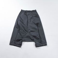 ヨウジヤマモト REGULATION Yohji Yamamoto レギュレーションヨウジヤマモト ガセットサルエルパンツ ブラック ポリエステル100％ ボトムス パンツ