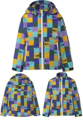 ザ・ノース・フェイス ウインドブレーカー キッズ ベビー トドラー ノベルティコンパクトジャケット NPJ72315 アウター パーカー フード 男の子 女の子 子供服 ロゴプリント 総柄 トップス 上着 防寒 防風 撥水 アウトドア キャンプ 送料無料