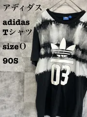アディダス adidas 90S Tシャツ ビッグロゴ Ｏ　古着
