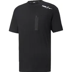 【新品】puma（プーマ）メンズ 半袖 Tシャツ カジュアル RAD/CAL ポケット Tシャツ フィット Tシャツ コットン　プーマブラック　672401-01