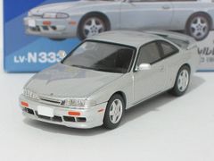 日産シルビア K’s エアロ 95年式（銀）LV-N333b【トミーテック社1/64ミニカー】【トミカの時】