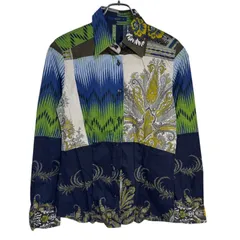 Z1518Etro エトロ シャツ カットソー ペイズリー柄 イタリア 総柄 長袖 カジュアル メンズ 42