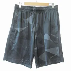ナイキ NIKE ドライフィット DRI FIT ハーフ ショート イージー パンツ デジカモ 総柄 スポーツ ウエア XL グレー 0219 ●ECO