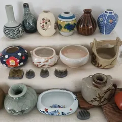 相馬焼筆立花瓶 Yahoo!オークション -「相馬焼 花瓶」(日本の陶磁) (陶芸)の落札