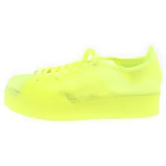adidas (アディダス) Women's SUPERSTAR JELLY NEON ウィメンズ スーパースター ジェル ネオンローカットスニーカー イエロー US5/22cm FX2987
