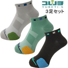 3足組 テーピングフィット スポーツソックス ショート ランニング 04SPS