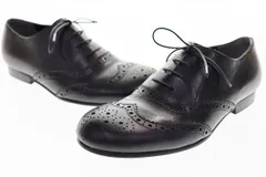 トリココムデギャルソン tricot COMME des GARCONS レザー ウイングチップ シューズ 22.5cm ドレスシューズ 革靴 ブラック 黒 【ブランド古着ベクトル】【中古】●▲■240711のサムネイル
