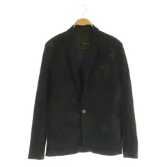 ザラマン ZARA MAN BLACK TAG  テーラードジャケット 1B 総裏地 花柄 ストレッチ USA M ネイビー /MY ■OS